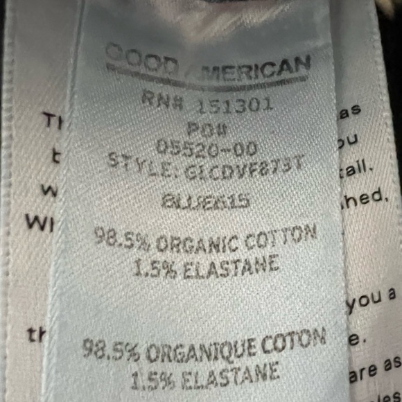 Good American- Good Legs Crop Extreme V, Size 28/6 - Picture 4 of 5